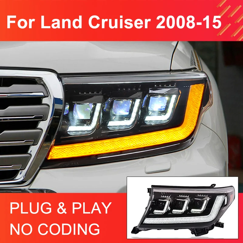 1 Pair LED Headlights for Toyota Land Cruiser 2008-2015 Headlights Plug and Play with DRL Dynamic Turning Front Head Lights
1 Pair LED Headlights for Toyota Land Cruiser 2008-2015 Headlights Plug and Play with DRL Dynamic Turning Front Head Lights