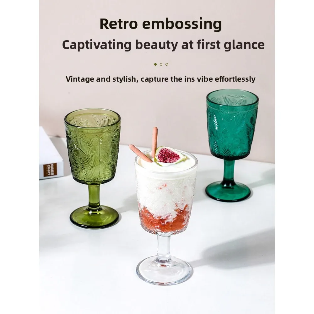 Green Leaf Embossed Glass Cup Vintage Women's Highball Cup for Wine Beverage Water And Juice Clear round Single Layer Antibac...
Green Leaf Embossed Glass Cup Vintage Women's Highball Cup for Wine Beverage Water And Juice Clear round Single Layer Antibac...