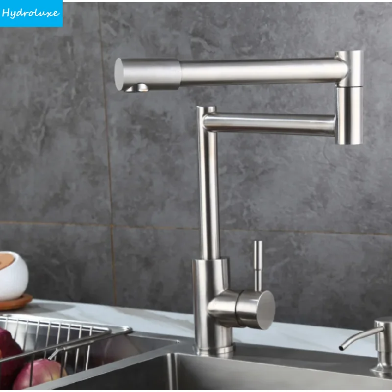 304 Stainless Steel Brushed Kitchen Faucet Hot & Cold Sink Faucet Rotating Mixer Tap Basin Wash Mixer Faucet 360 Rotating Taps
304 Stainless Steel Brushed Kitchen Faucet Hot & Cold Sink Faucet Rotating Mixer Tap Basin Wash Mixer Faucet 360 Rotating Taps