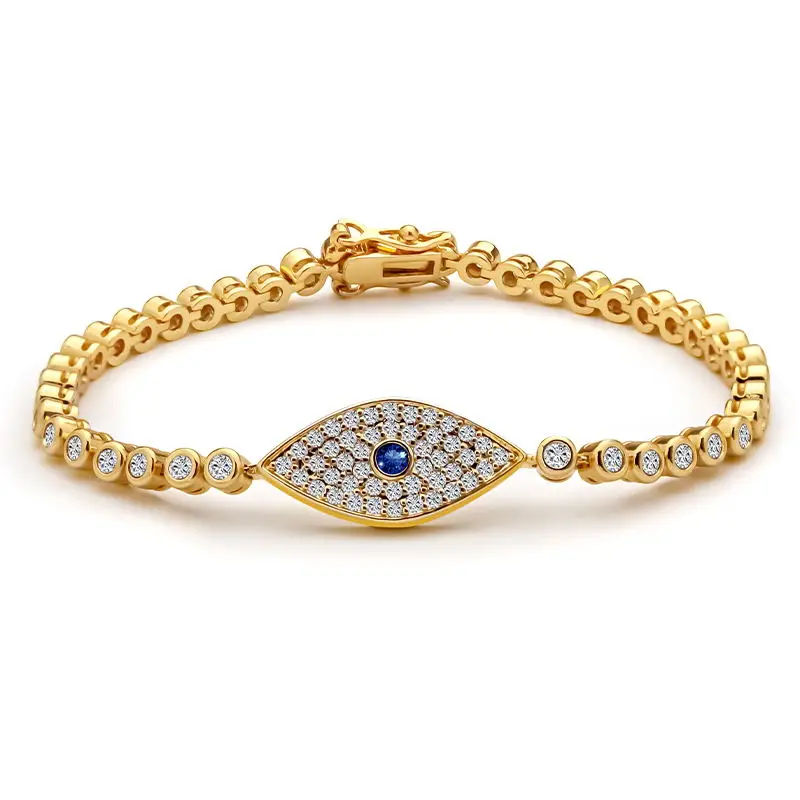 Devil Eye Bracelets For Women Eye Shape Shiny Gold Color CZ Chain Geometric Bracelet Fashion Jewelry Femme
Devil Eye Bracelets For Women Eye Shape Shiny Gold Color CZ Chain Geometric Bracelet Fashion Jewelry Femme