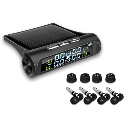 E-ACE K01 TPMS solar sensor intelligence  Wireless Tire Pressure Monitoring System  Auto Security Alarm Device With 4 sensors