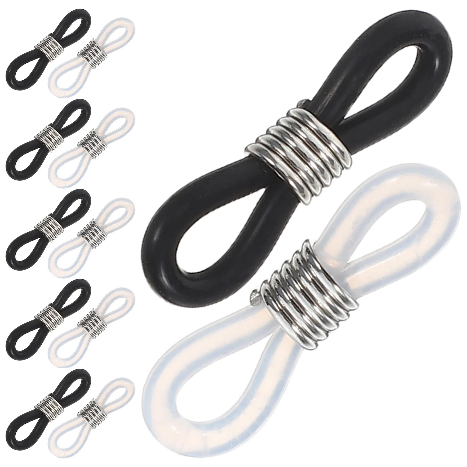 12Pcs Eyeglass Chain Rubber Rings Black White Non Slip Connectors Adjustable Vintage Coil Glasses Holder Accessories DIY
12Pcs Eyeglass Chain Rubber Rings Black White Non Slip Connectors Adjustable Vintage Coil Glasses Holder Accessories DIY