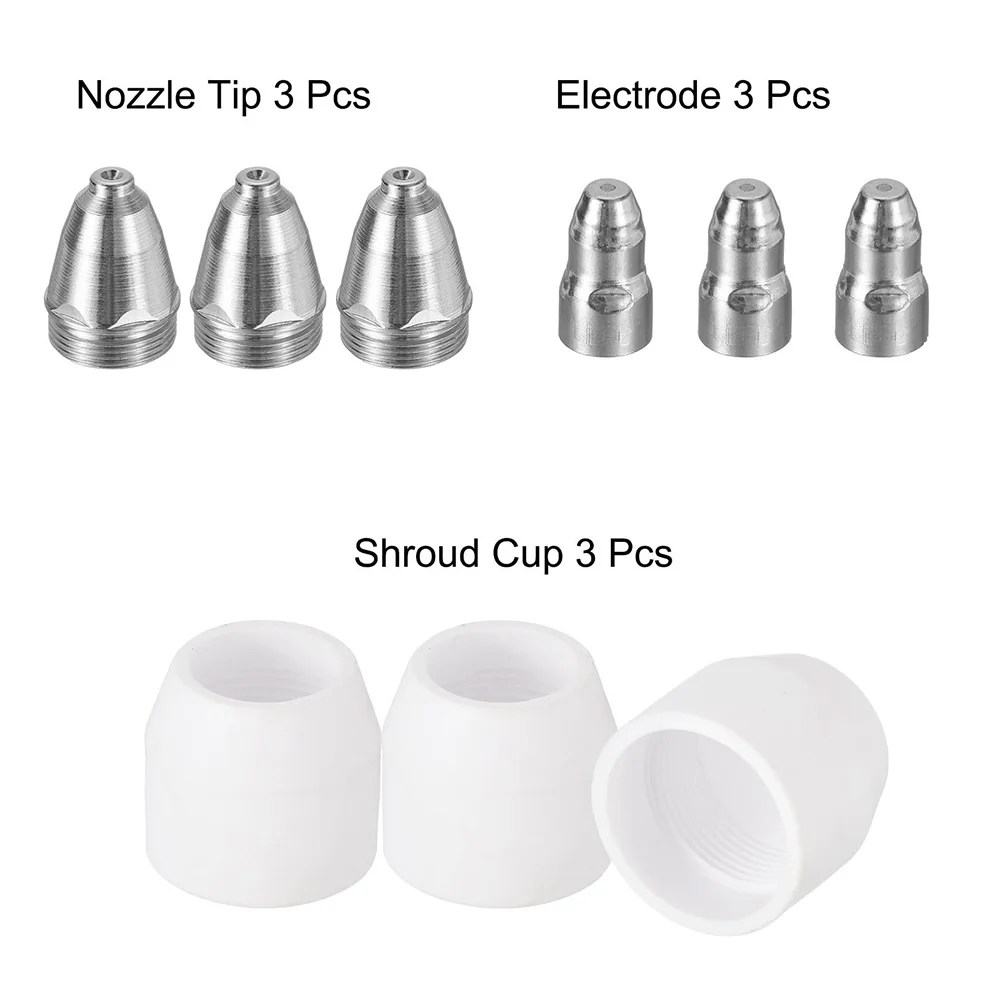 Plasma Cutter Consumable Kit For P80 1.1mm For Plasma Cutter Nozzles Shroud Cup Electrodes Consumables Kit For Plasma-cutting
Plasma Cutter Consumable Kit For P80 1.1mm For Plasma Cutter Nozzles Shroud Cup Electrodes Consumables Kit For Plasma-cutting
