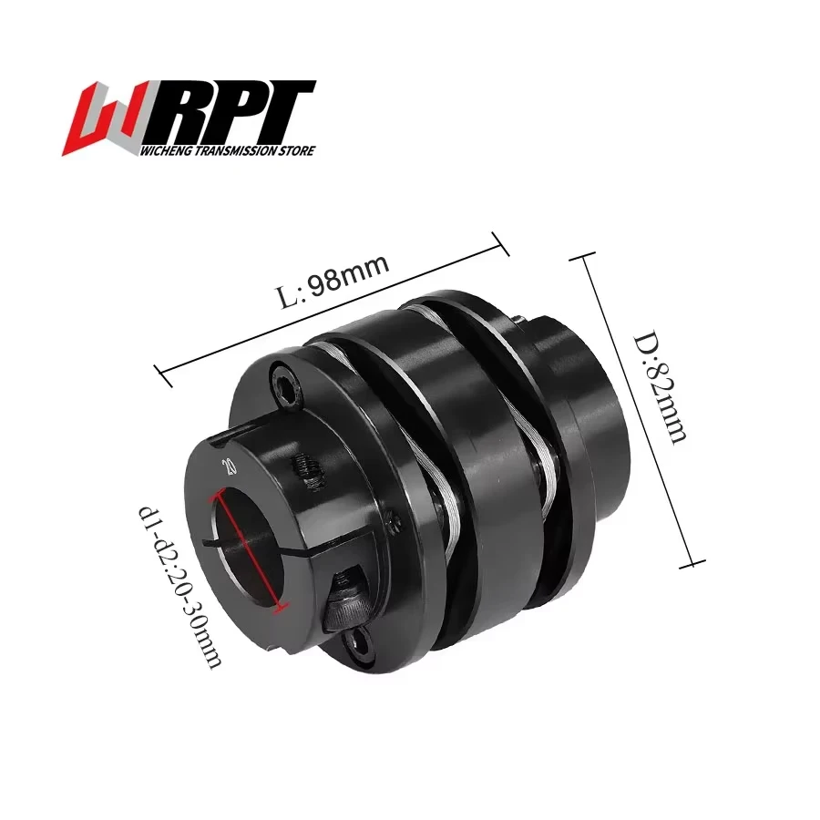 CLTGC 82X98mm Coupling Diaphragm Stepped Steel Flange Elastic Coupler Standard Universal Size For CNC Transmission Driving Parts
CLTGC 82X98mm Coupling Diaphragm Stepped Steel Flange Elastic Coupler Standard Universal Size For CNC Transmission Driving Parts