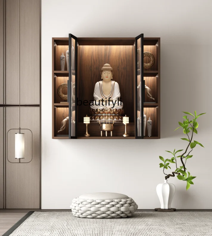New Chinese Buddha Niche with Door Solid Wood Household Modern Light Luxury Altar Buddha Shrine Cabinet Rack
New Chinese Buddha Niche with Door Solid Wood Household Modern Light Luxury Altar Buddha Shrine Cabinet Rack