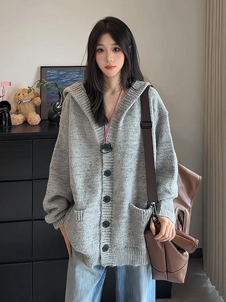 Американский ленивый вязаный открытый кардиган, свитер для мужчин и женщин, весна-осень, модная свободная повседневная шляпа, толстовка с капюшоном, топ
Американский ленивый вязаный открытый кардиган, свитер для мужчин и женщин, весна-осень, модная свободная повседневная шляпа, толстовка с капюшоном, топ