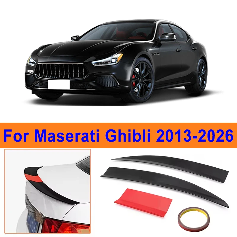 For Maserati Ghibli 2013-2026 3-Section ABS Rear Trunk Spoiler 115-125cm Adjustable Sports Decor Top Wing Car Exterior Parts
For Maserati Ghibli 2013-2026 3-Section ABS Rear Trunk Spoiler 115-125cm Adjustable Sports Decor Top Wing Car Exterior Parts