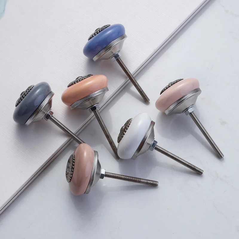 1PC Solid Round Ceramic Single Hole Handles Drawer Cabinet Door Box Knobs Flat Style Simple Plain Color Hand Pull 36mm
1PC Solid Round Ceramic Single Hole Handles Drawer Cabinet Door Box Knobs Flat Style Simple Plain Color Hand Pull 36mm