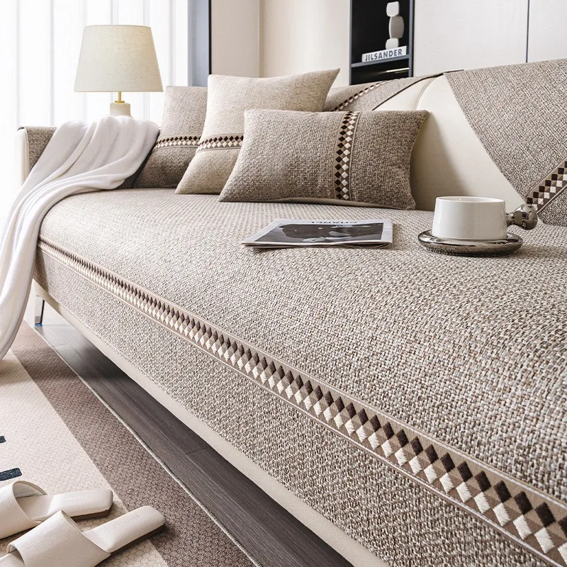 Cotton Linen Solid Color Sofa Cover Simple Non-Slip Dustproof Living Room Decora Sofa Cushion Backrest Straight Sofa Cover Towel
Cotton Linen Solid Color Sofa Cover Simple Non-Slip Dustproof Living Room Decora Sofa Cushion Backrest Straight Sofa Cover Towel