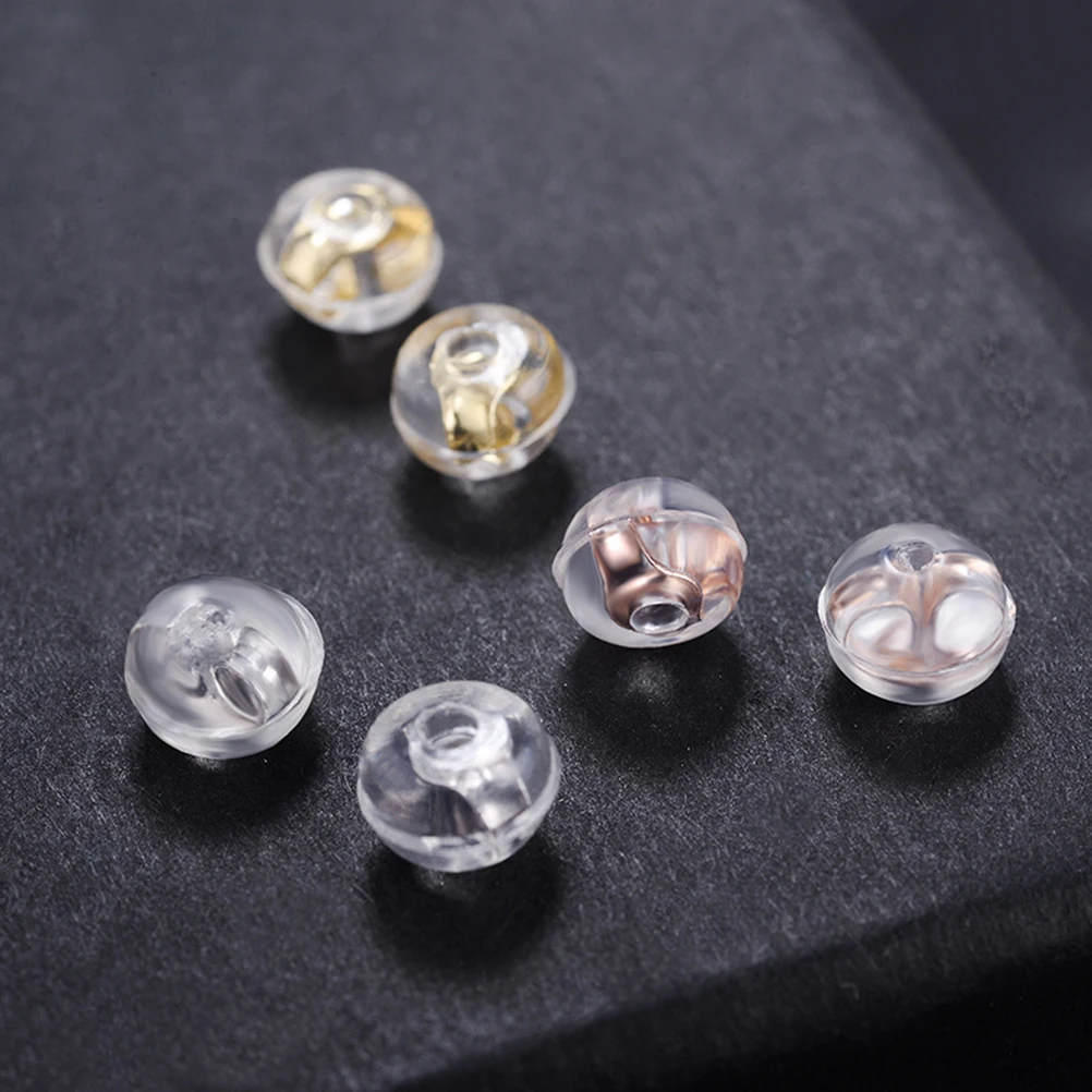 3 Pairs Rose Gold Earring Studs Backings Silicone Caps Stoppers Comfortable Long Lasting Tear Resistant Jewelry
3 Pairs Rose Gold Earring Studs Backings Silicone Caps Stoppers Comfortable Long Lasting Tear Resistant Jewelry