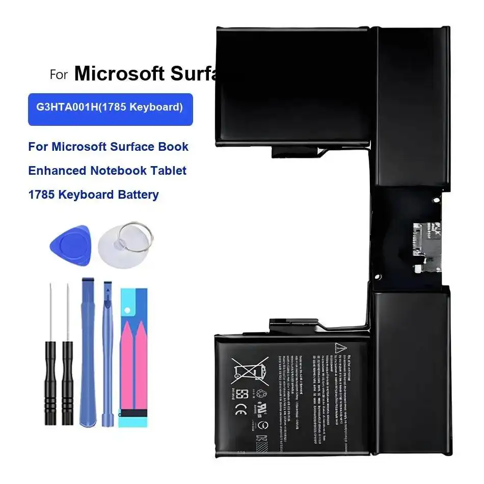 Tablet Battery 8030Mah For Microsoft Surface Book Enhanced Notebook 1785 Keyboard G3HTA001H
Tablet Battery 8030Mah For Microsoft Surface Book Enhanced Notebook 1785 Keyboard G3HTA001H