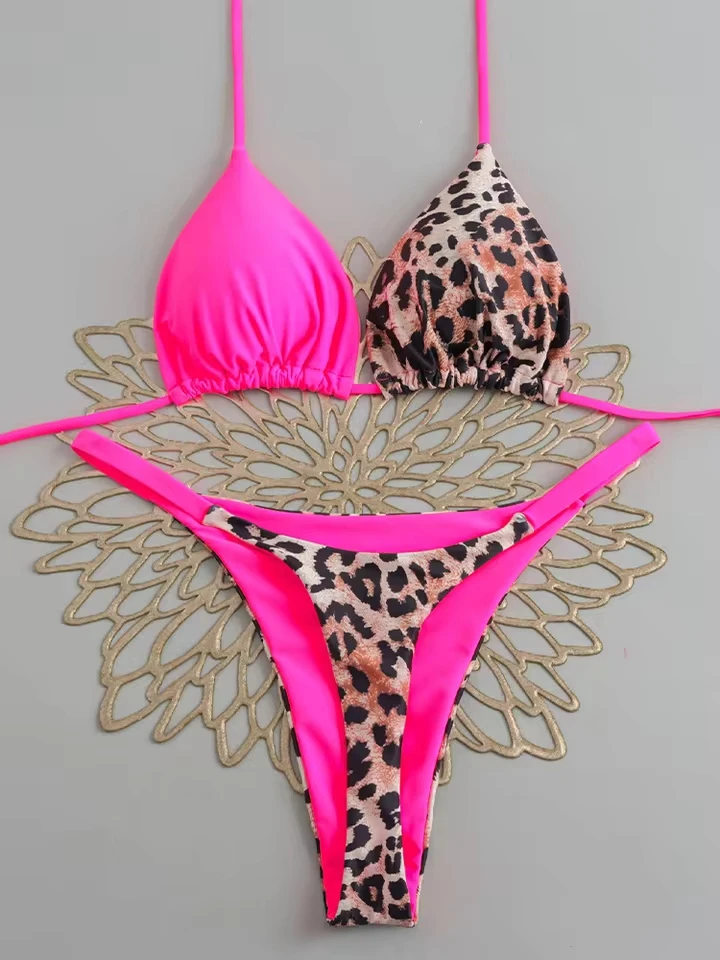 Vzvn Sexy Leopard Laced Up Bikini Women Split Swimsuit Beach Brazil Thong Bikini 2026 New All Season Backless Bikini 2 Piece Set
Vzvn Sexy Leopard Laced Up Bikini Women Split Swimsuit Beach Brazil Thong Bikini 2026 New All Season Backless Bikini 2 Piece Set