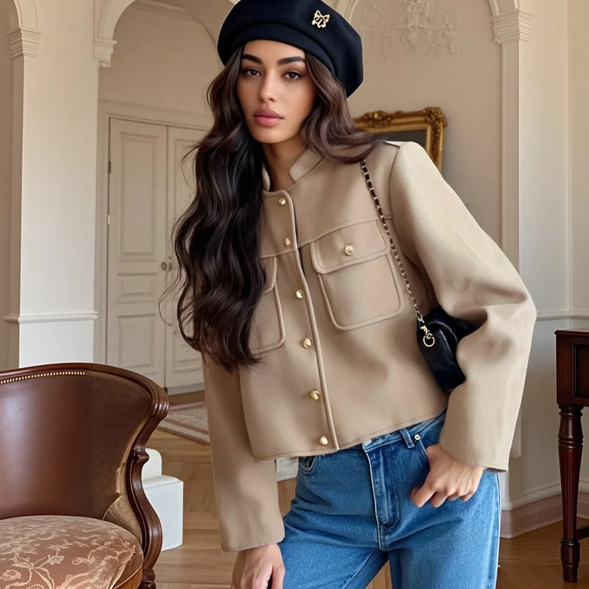 Taop&Za Women's 2024 Autumn/Winter New Coat Single Row Button Decoration Commuting Style Multi Color Short Jacket Top
Taop&Za Women's 2024 Autumn/Winter New Coat Single Row Button Decoration Commuting Style Multi Color Short Jacket Top