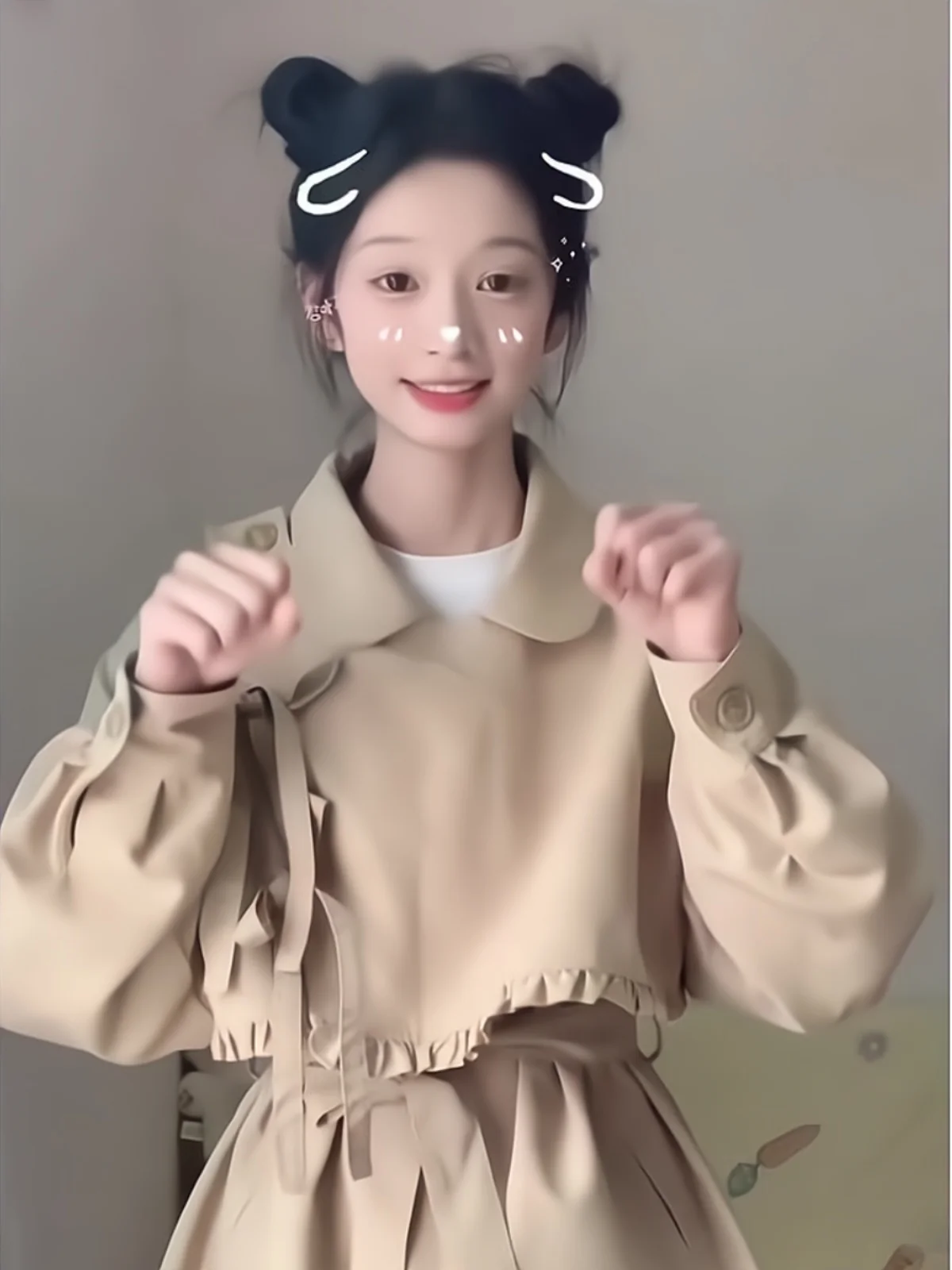 Casual Waist-Cinching Doll Collar Jaet Coat ort Girls Sle Autumn Winter New Faion Outerwear for Young Women
Casual Waist-Cinching Doll Collar Jaet Coat ort Girls Sle Autumn Winter New Faion Outerwear for Young Women