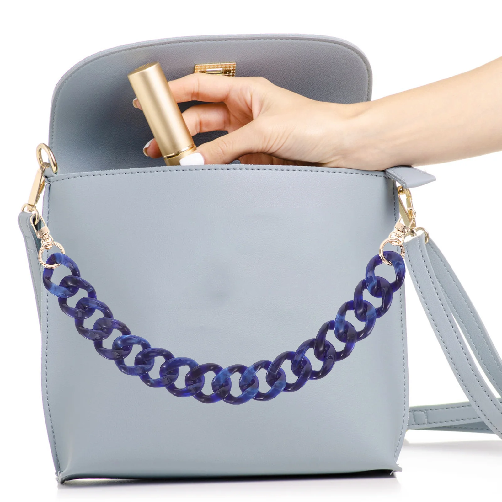 Acrylic Bag Chain Extender Lightweight Durable Replacement Strap For Handbags Purses Clutch Decorative Diy Bag Making
Acrylic Bag Chain Extender Lightweight Durable Replacement Strap For Handbags Purses Clutch Decorative Diy Bag Making