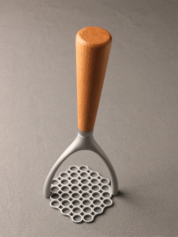 Wood Handle Stainless Steel Potato Masher, Thickened Integrated Tool, Easy Clean Kitchen Gadget for Vegetable Puree
Wood Handle Stainless Steel Potato Masher, Thickened Integrated Tool, Easy Clean Kitchen Gadget for Vegetable Puree