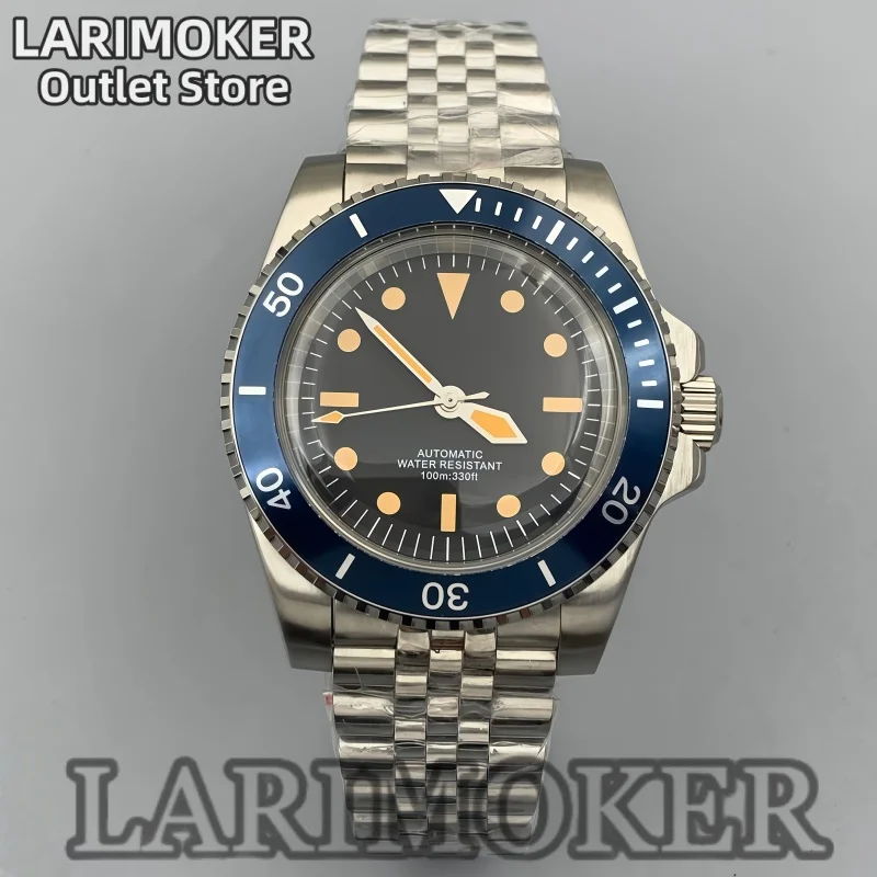 LARIMOKER 40mm Vintage watch compatible with NH35 PT5000 movement stainless steel case and strap domed glass green luminous
LARIMOKER 40mm Vintage watch compatible with NH35 PT5000 movement stainless steel case and strap domed glass green luminous