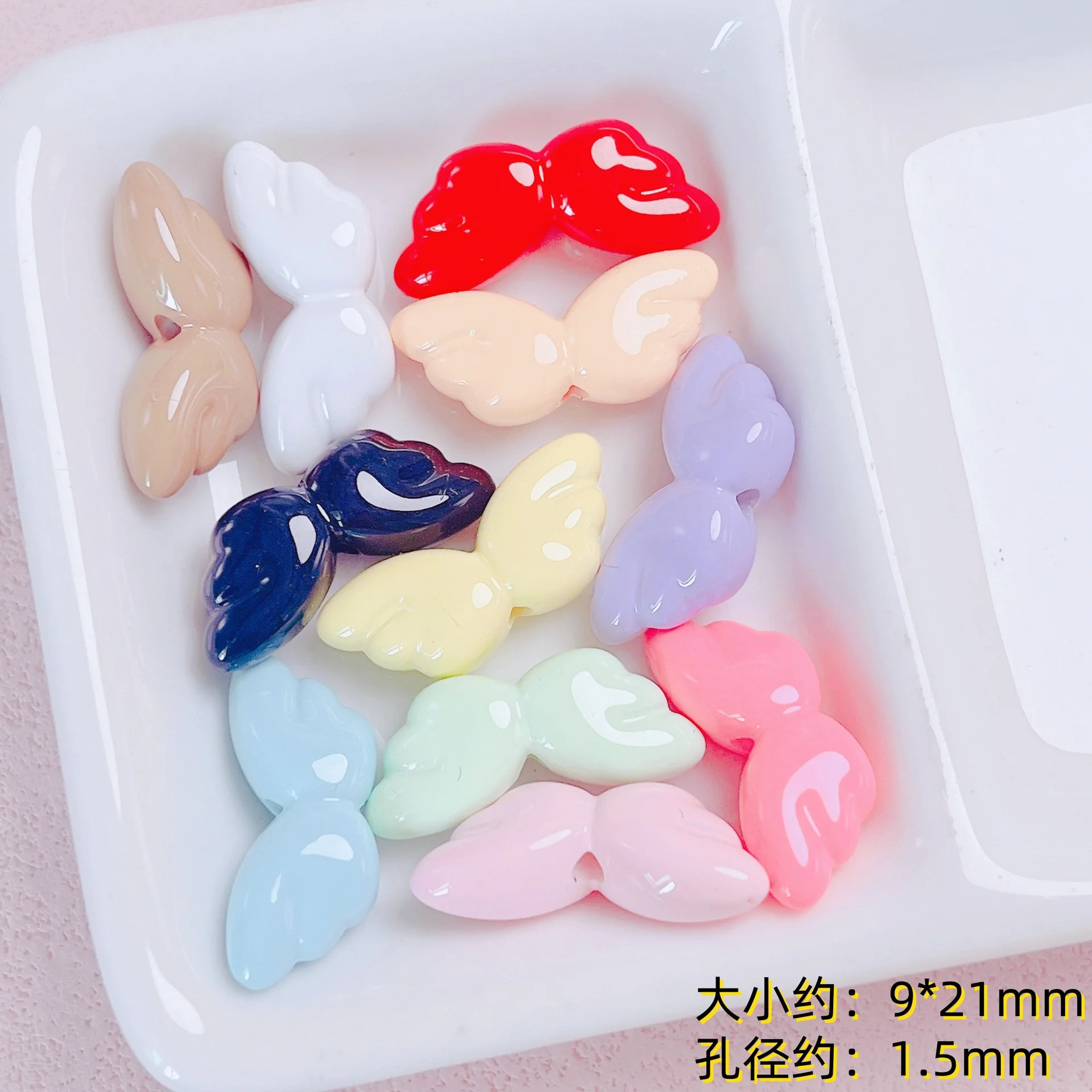 Fresh New 9*21mm 100pcs Pastel Solid Colors Love Angel Wings Shape Acrylic Jewelry Beads Fit Bracelet Necklace Earring Ornaments
Fresh New 9*21mm 100pcs Pastel Solid Colors Love Angel Wings Shape Acrylic Jewelry Beads Fit Bracelet Necklace Earring Ornaments