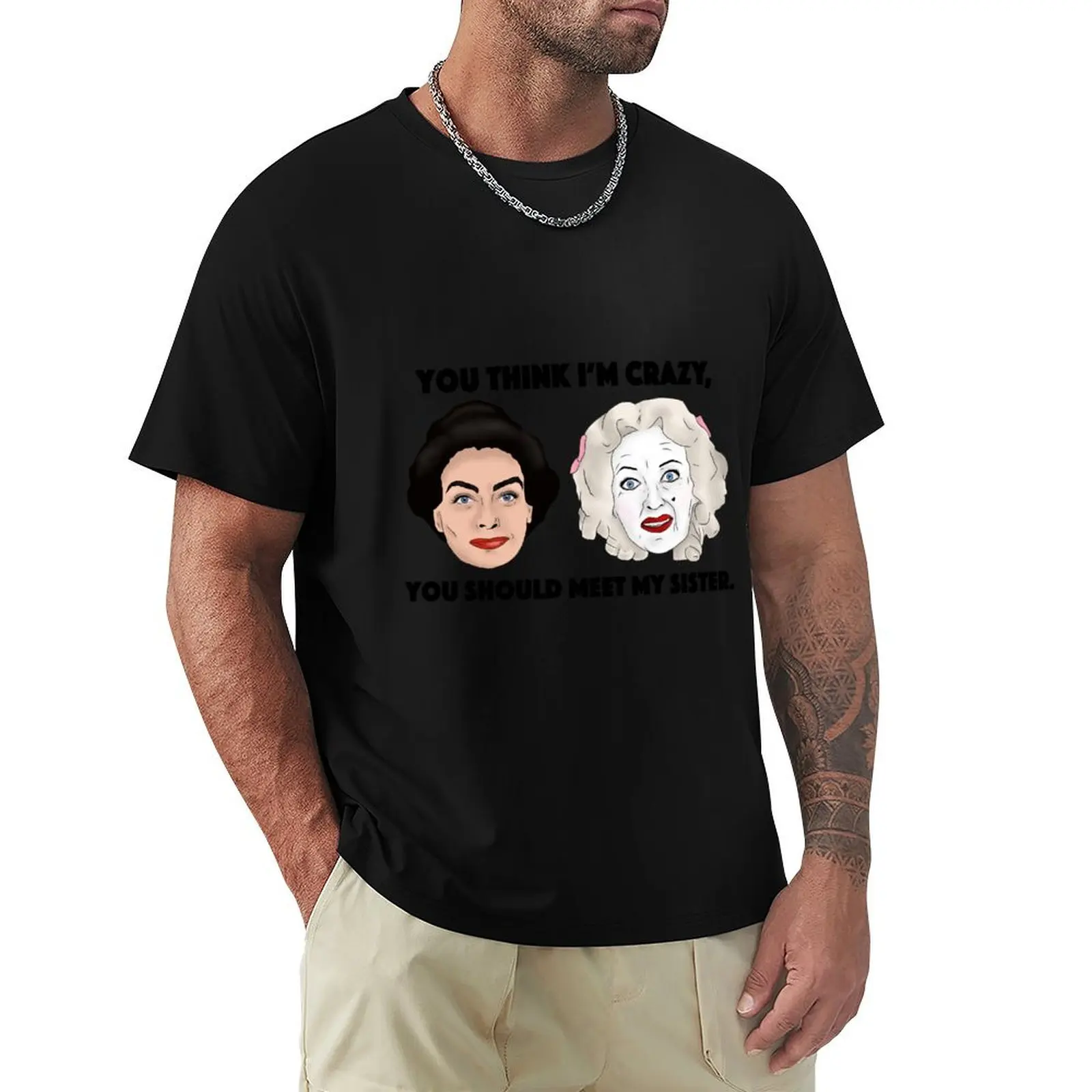 Whatever Happened to Baby Jane, Bette Davis, Joan Crawford, Sisters Inspired Illustration. T-Shirt
Whatever Happened to Baby Jane, Bette Davis, Joan Crawford, Sisters Inspired Illustration. T-Shirt