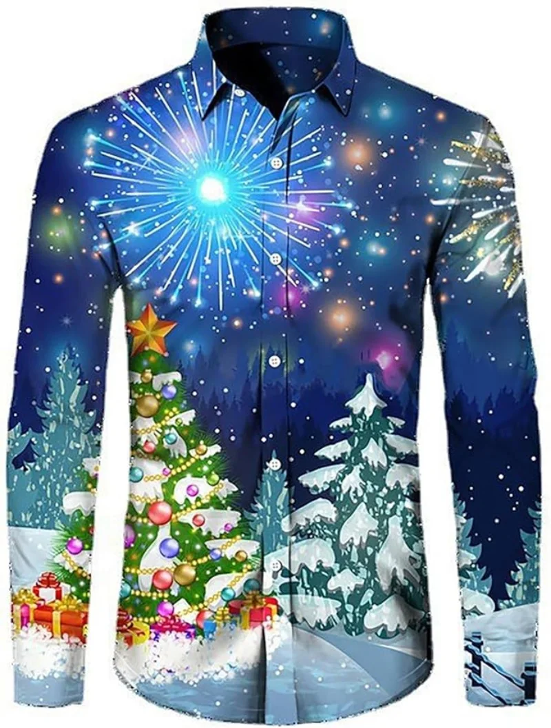 Full Print Mens Long Sleeve Christmas Tree Graphic Shirts New In Casual Button Down Holiday Party Shirts Blouse Clothes
Full Print Mens Long Sleeve Christmas Tree Graphic Shirts New In Casual Button Down Holiday Party Shirts Blouse Clothes