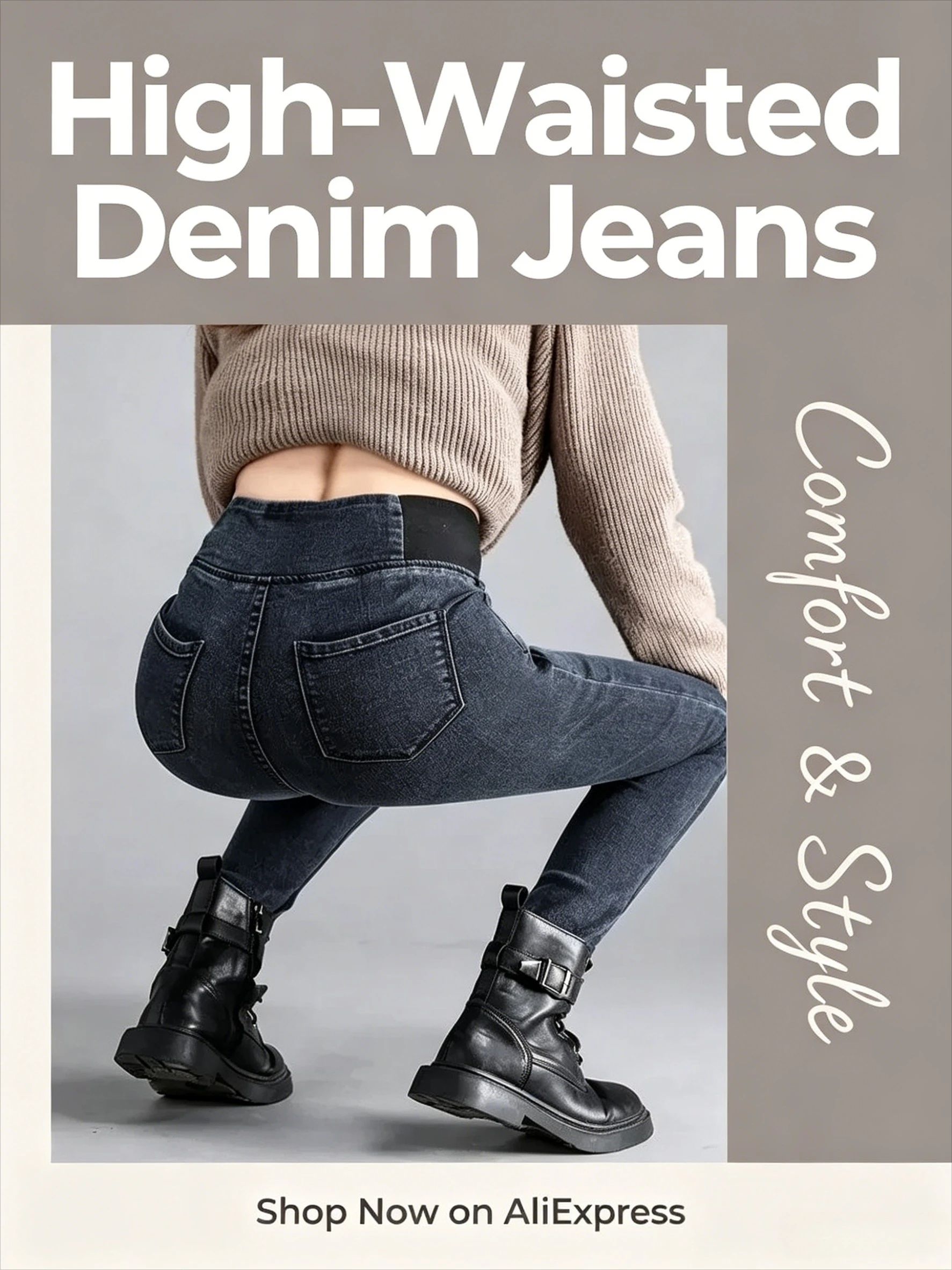 DAILOU Over size 34 Elastic Waist Skinny Jeans Women Winter Slim Stretch Denim Pants Vintage Pencil Vaqueros Mom Pantalones
DAILOU Over size 34 Elastic Waist Skinny Jeans Women Winter Slim Stretch Denim Pants Vintage Pencil Vaqueros Mom Pantalones