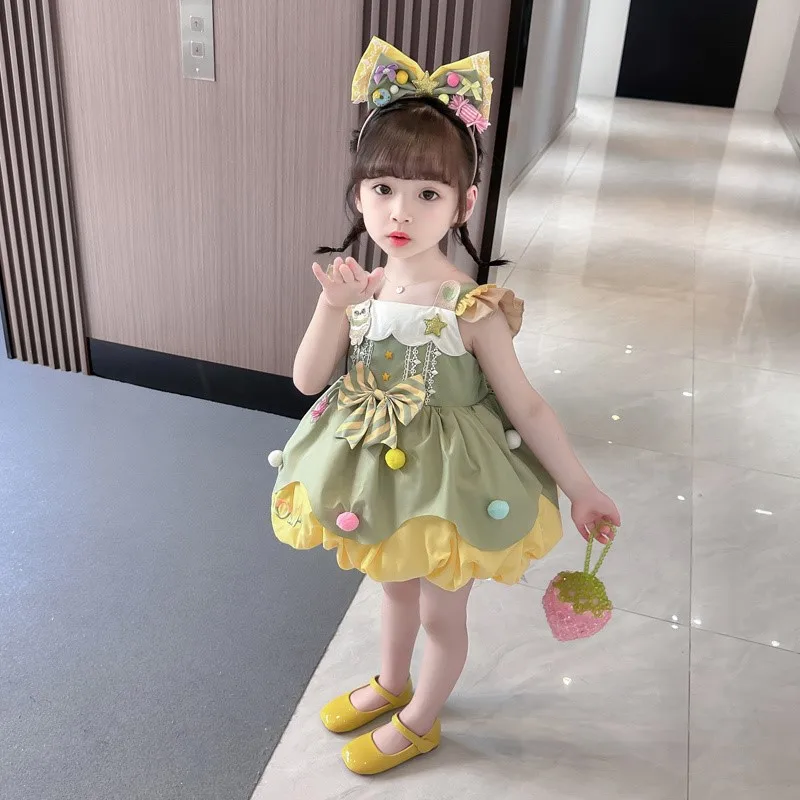 Girls' Creative Summer Lolita Princess Dress Children's 2026 New Cute Cartoon Lolita Dress Kids' Summer Breathable Skirt LJ653
Girls' Creative Summer Lolita Princess Dress Children's 2026 New Cute Cartoon Lolita Dress Kids' Summer Breathable Skirt LJ653