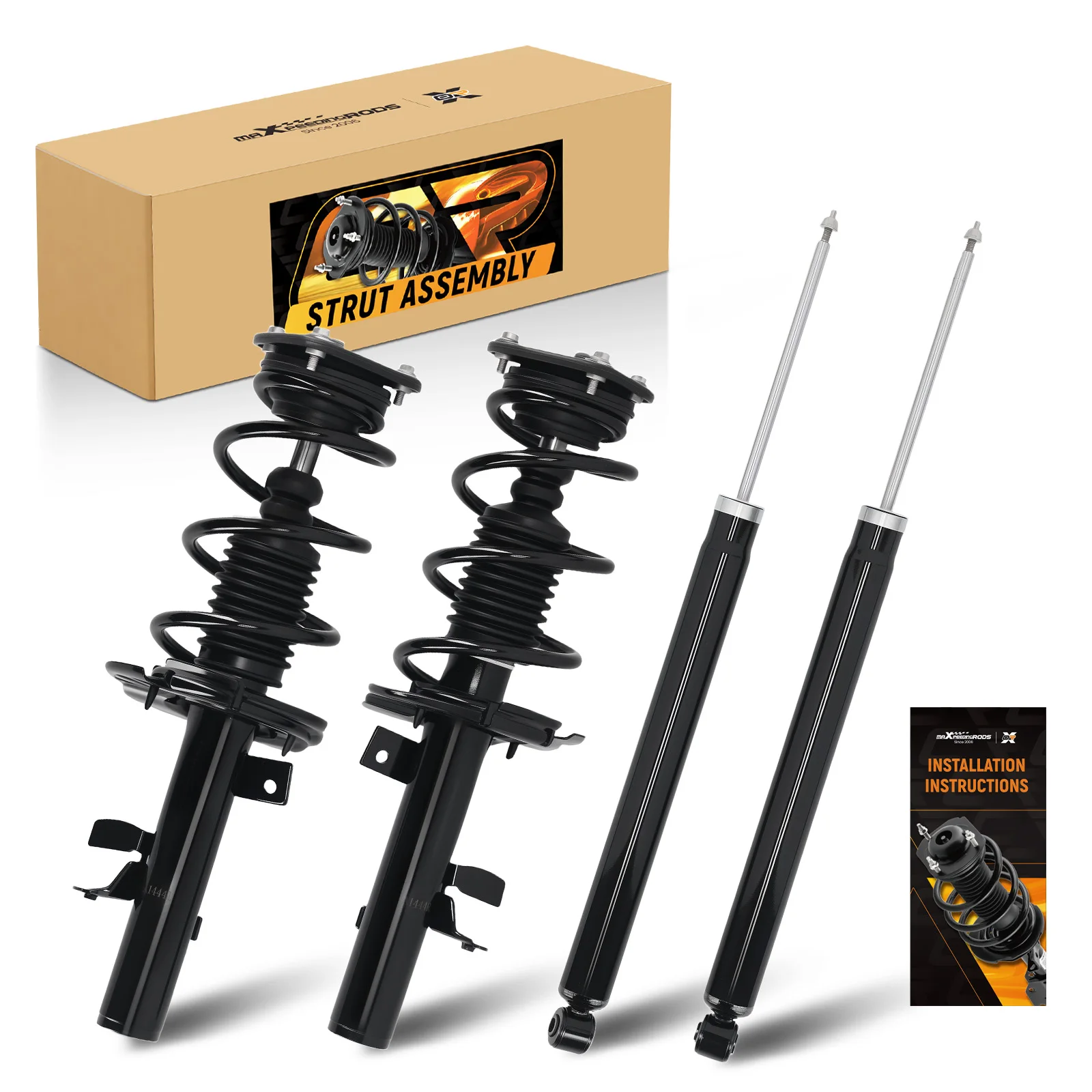 Комплект из 4 новых передних и задних амортизаторов MaXpeedingrods с пружинами для Ford Focus 2013-2018
Комплект из 4 новых передних и задних амортизаторов MaXpeedingrods с пружинами для Ford Focus 2013-2018