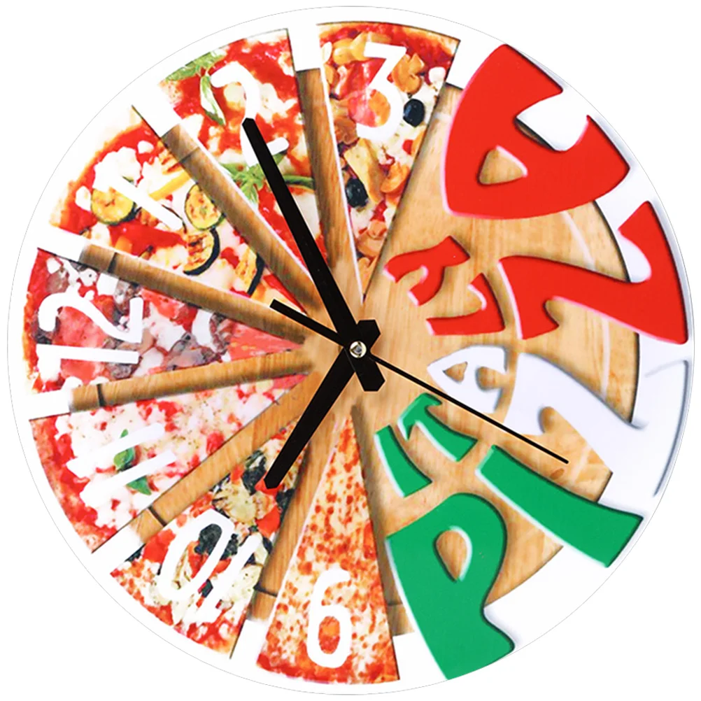 Pizza Wall Clock Fiber Wooden Home Kitchen Decor Silent Non Ticking Modern Style Living Room Clocks Operated
Pizza Wall Clock Fiber Wooden Home Kitchen Decor Silent Non Ticking Modern Style Living Room Clocks Operated