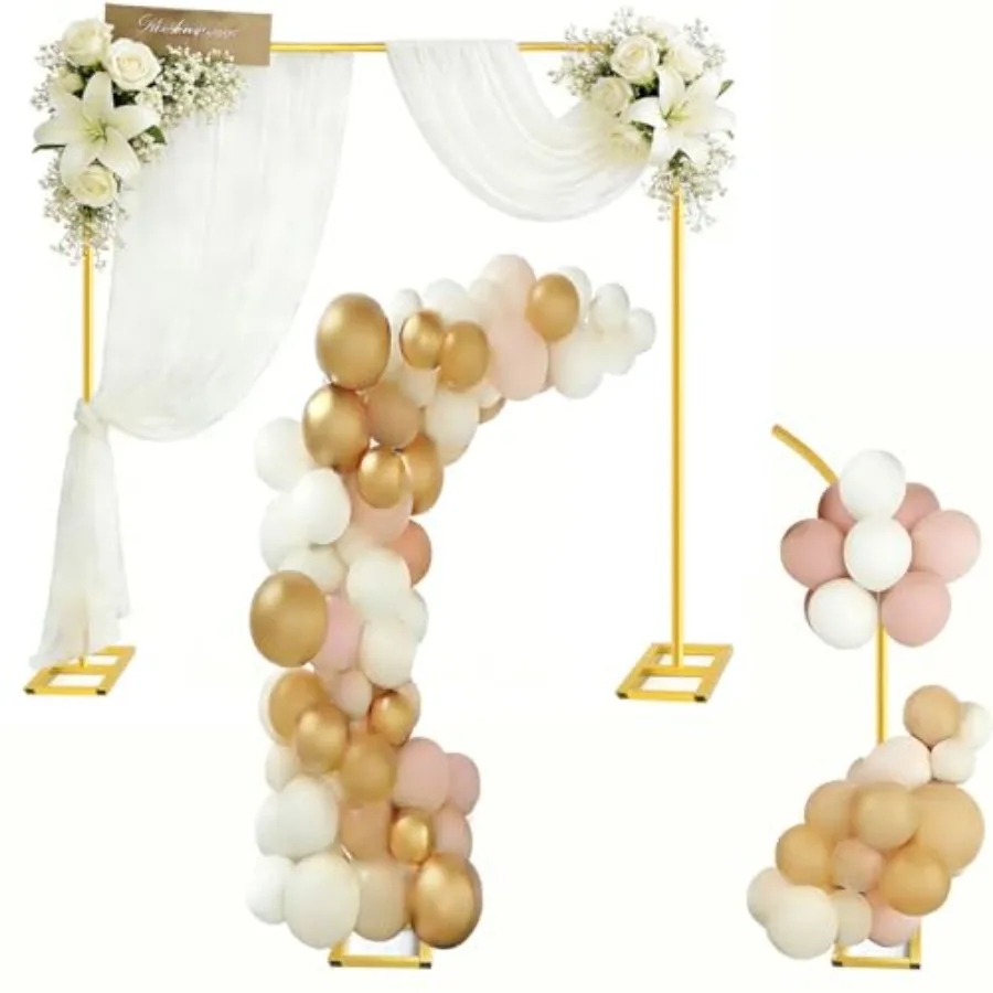 2-in-1 Dual-use Square Balloon Arch Stand Metal Wedding Backdrop Stand Party Birthday Bridal Baby Shower Flower and Floral Arch
2-in-1 Dual-use Square Balloon Arch Stand Metal Wedding Backdrop Stand Party Birthday Bridal Baby Shower Flower and Floral Arch