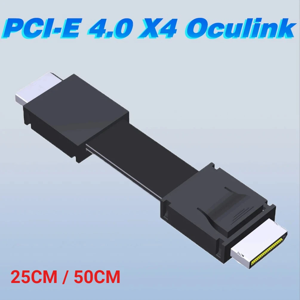 PCI-E 4.0 X4 SFF-8611 Male to Male Oculink Wire FFC Extension Cable External GPU Dock Video Card Server SFF 8611 OCuLink 25/50cm
PCI-E 4.0 X4 SFF-8611 Male to Male Oculink Wire FFC Extension Cable External GPU Dock Video Card Server SFF 8611 OCuLink 25/50cm