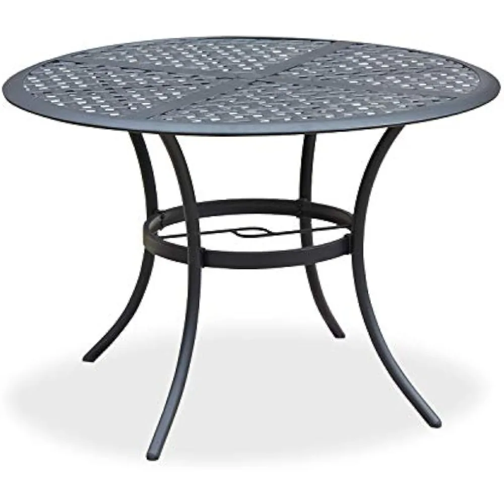 42 Inch Outdoor Dining Table Round Patio Bistro Table Powder-Coated Steel Frame Top Patio Dining Table Outdoor Furnitur
42 Inch Outdoor Dining Table Round Patio Bistro Table Powder-Coated Steel Frame Top Patio Dining Table Outdoor Furnitur