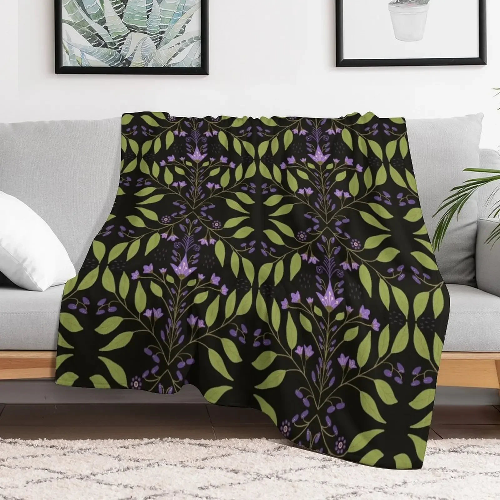 Purple and green vines Throw Blanket Multi-Purpose Tourist sofa bed Large Blankets
Purple and green vines Throw Blanket Multi-Purpose Tourist sofa bed Large Blankets