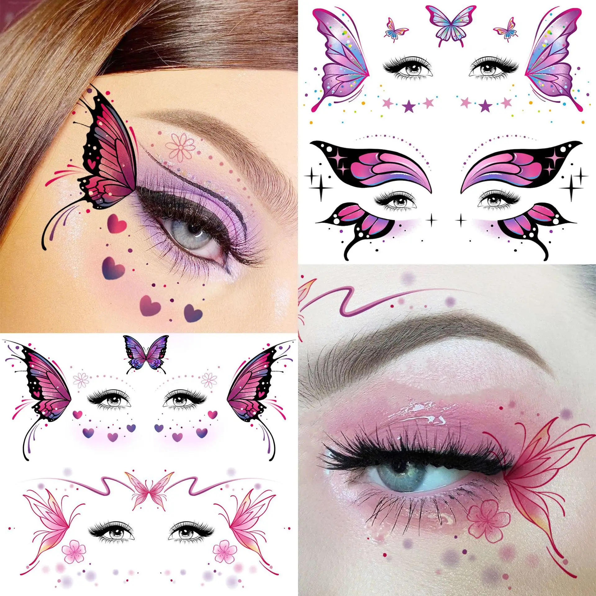 Butterfly Temporary Tattoo Stickers Waterproof Non Toxic for Face Eye Corner Makeup Premium Quality Long Lasting
Butterfly Temporary Tattoo Stickers Waterproof Non Toxic for Face Eye Corner Makeup Premium Quality Long Lasting