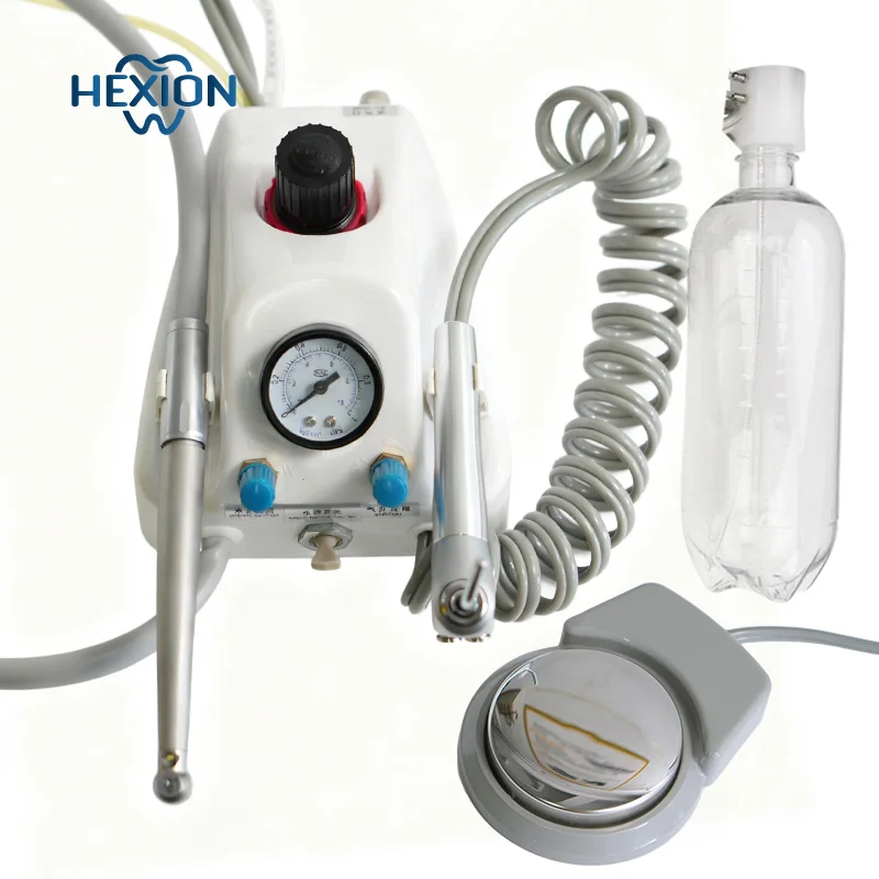 Portable Dental Turbine Unit Kit with High Speed Handpieces, 2/4 Hole Optional, for Dentist Use
Portable Dental Turbine Unit Kit with High Speed Handpieces, 2/4 Hole Optional, for Dentist Use