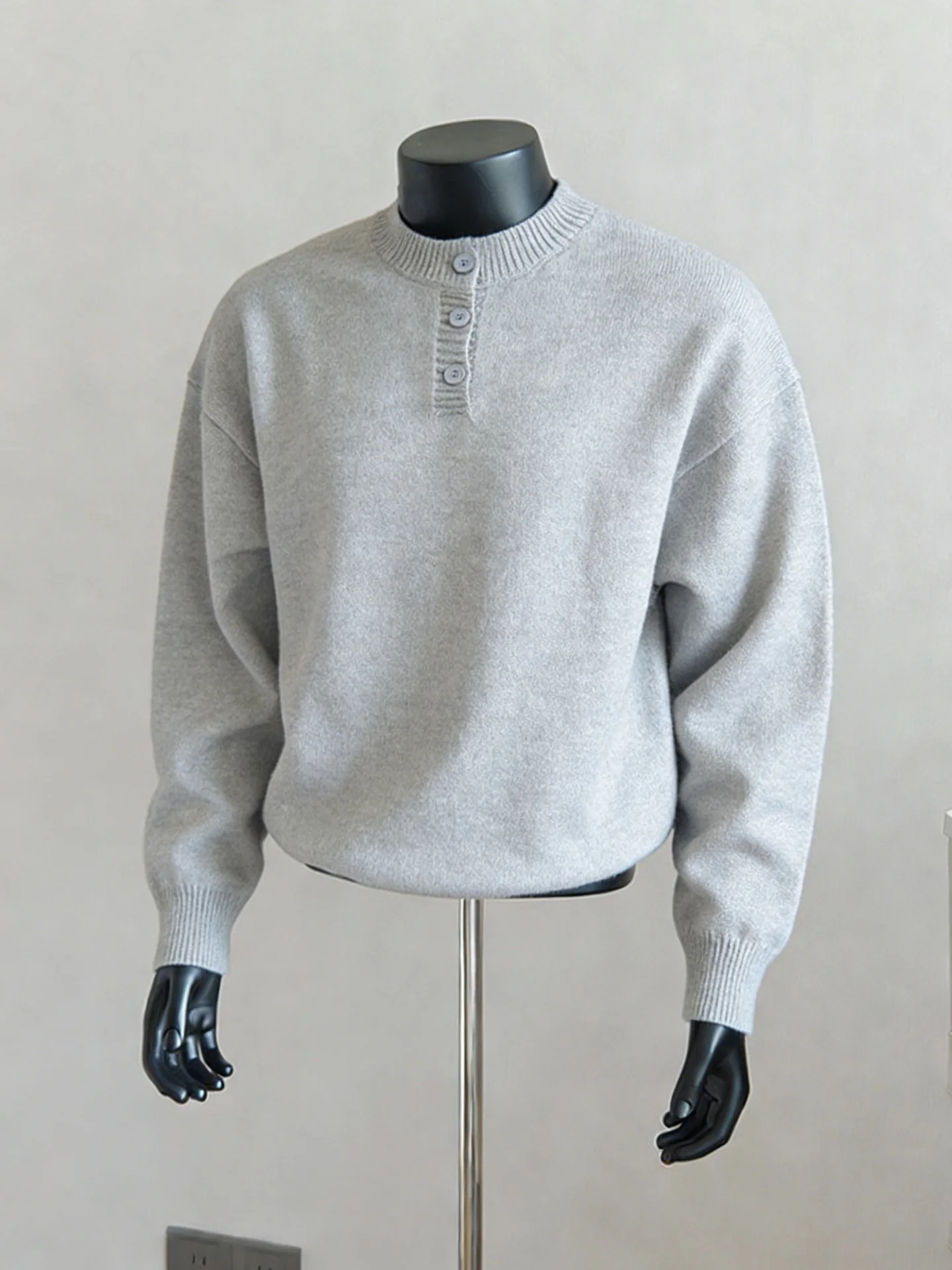 ay American Henry Collar Thiened Men's Knitted Sweater Winter Base Layer Lazy Old Money Sle Jaet Straight Tube Fit
ay American Henry Collar Thiened Men's Knitted Sweater Winter Base Layer Lazy Old Money Sle Jaet Straight Tube Fit