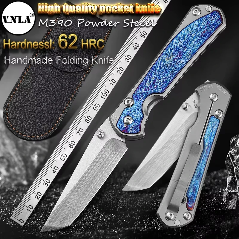High Quality M390 Steel Folding Pocket Knife, Men's EDC Pocket Knife, Titanium, Outdoor Hiking Hunting, Camping Knife
High Quality M390 Steel Folding Pocket Knife, Men's EDC Pocket Knife, Titanium, Outdoor Hiking Hunting, Camping Knife