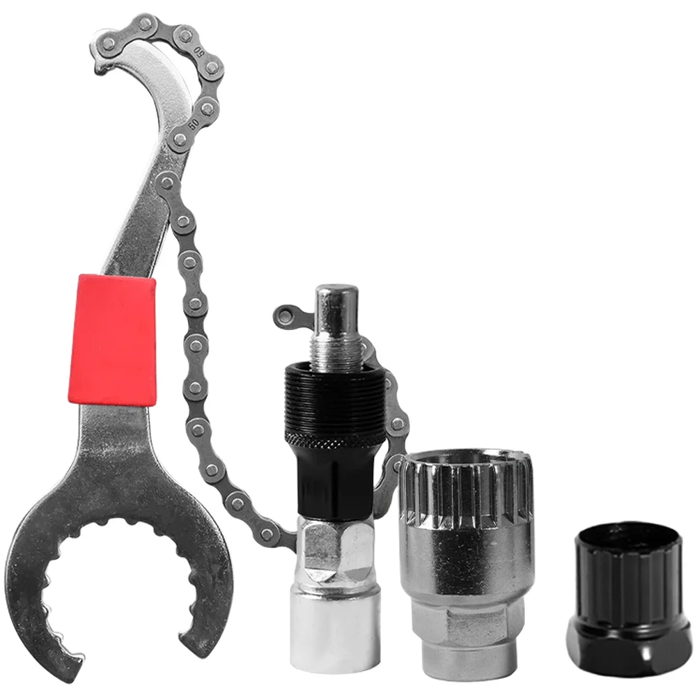 3 in 1 Bike Wrench Set Bottom Bracket Tool Cassette Remover Chain Whip Crank Extractor for Bicycle Repair Kits
3 in 1 Bike Wrench Set Bottom Bracket Tool Cassette Remover Chain Whip Crank Extractor for Bicycle Repair Kits