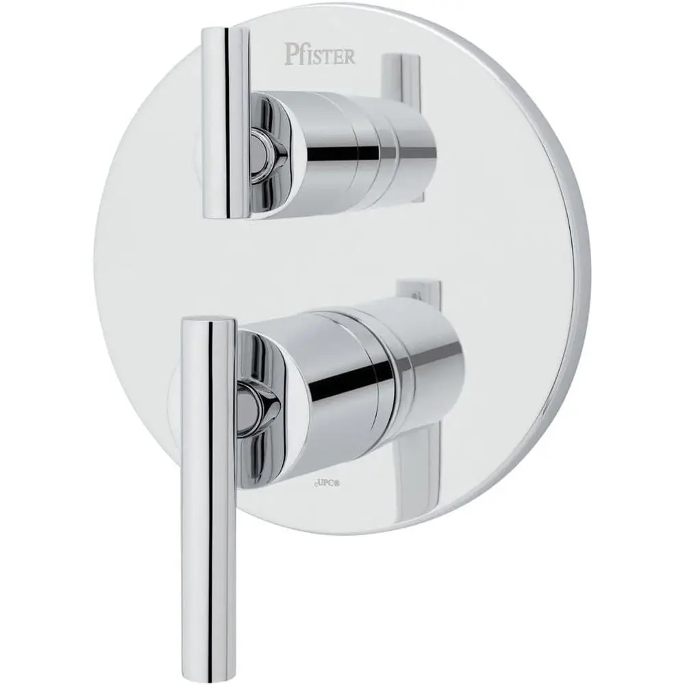 Two-Handle Diverter Trim in Polished Chrome for Stacked Shower
Two-Handle Diverter Trim in Polished Chrome for Stacked Shower