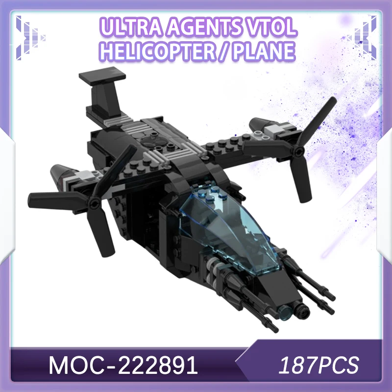 MOC-222891 City Guard Ultra Agents VTOL Вертолет/самолет Строительный блок Модель Кирпич City Guard День рождения Маленькие частицы 187 шт.
MOC-222891 City Guard Ultra Agents VTOL Вертолет/самолет Строительный блок Модель Кирпич City Guard День рождения Маленькие частицы 187 шт.