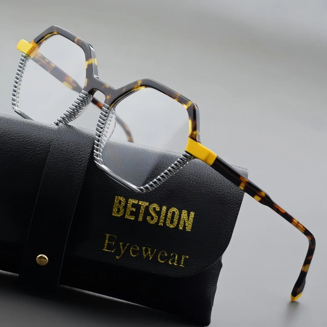 BETSION Fashion Trendy Acetate Eyeglasses Frame Retro Geometric Spectacle Frame Men Women Casual Fashion Eyewear #2507
BETSION Fashion Trendy Acetate Eyeglasses Frame Retro Geometric Spectacle Frame Men Women Casual Fashion Eyewear #2507
