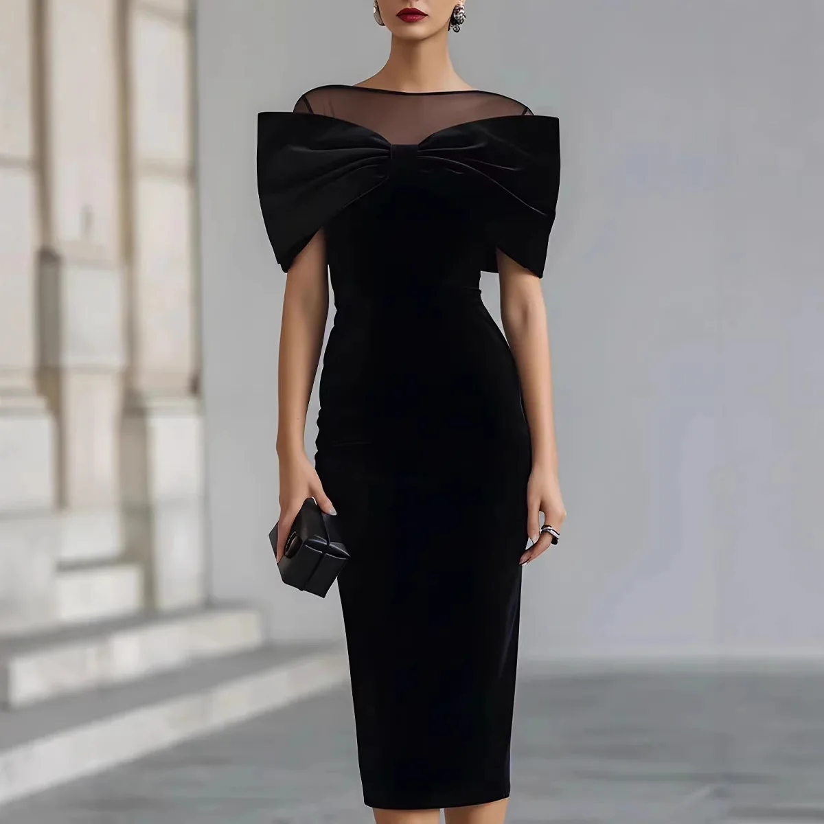 In Stock Cross-Border New Product Amazon Hot-Selling Elegant Commuter Women's Off-Shoulder One-Shoulder Velvet Dress
In Stock Cross-Border New Product Amazon Hot-Selling Elegant Commuter Women's Off-Shoulder One-Shoulder Velvet Dress