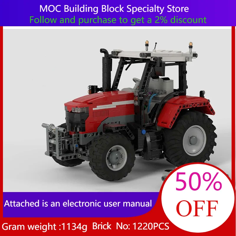 1220 Pieces Building Block Model MOC Car 7700S Infrared Edition Agricultural Tractor For Boys Adults Children Christmas Gift
1220 Pieces Building Block Model MOC Car 7700S Infrared Edition Agricultural Tractor For Boys Adults Children Christmas Gift