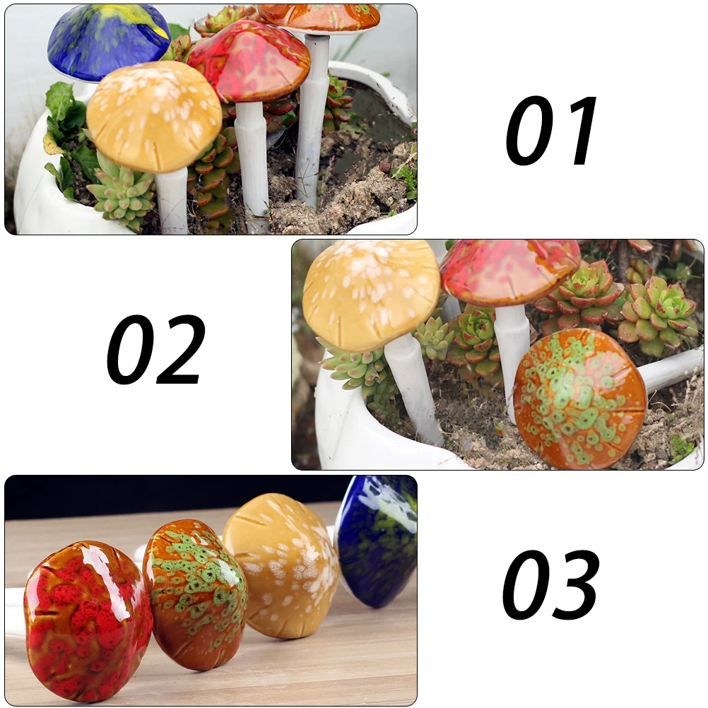 4 шт., керамические грибы, декор для растений в горшке, водонепроницаемые прочные миниатюрные садовые украшения, аксессуары для микропейзажа
4 шт., керамические грибы, декор для растений в горшке, водонепроницаемые прочные миниатюрные садовые украшения, аксессуары для микропейзажа