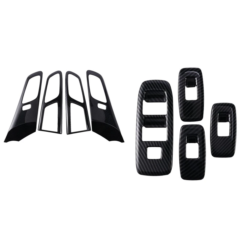 For Ford Ranger Everest Endeavour 2015+ Inner Door Handle & Window Lift Switch Panel Cover Trim Accessories,Carbon Fiber
For Ford Ranger Everest Endeavour 2015+ Inner Door Handle & Window Lift Switch Panel Cover Trim Accessories,Carbon Fiber