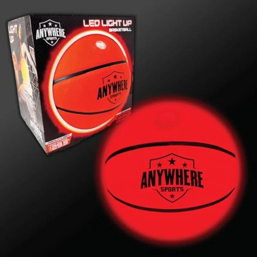 Anywhere Sports Pro Glow Light-Up Basketball Regulation Size #7 LED Basketball with USB Rechargeable Light Impact Activated Glo
Anywhere Sports Pro Glow Light-Up Basketball Regulation Size #7 LED Basketball with USB Rechargeable Light Impact Activated Glo