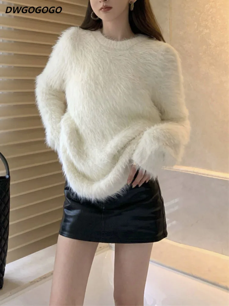 Autumn Winter Thick Warm Long Pullover Women O Neck Long Sleeve Loose Knitted Sweater
Autumn Winter Thick Warm Long Pullover Women O Neck Long Sleeve Loose Knitted Sweater
