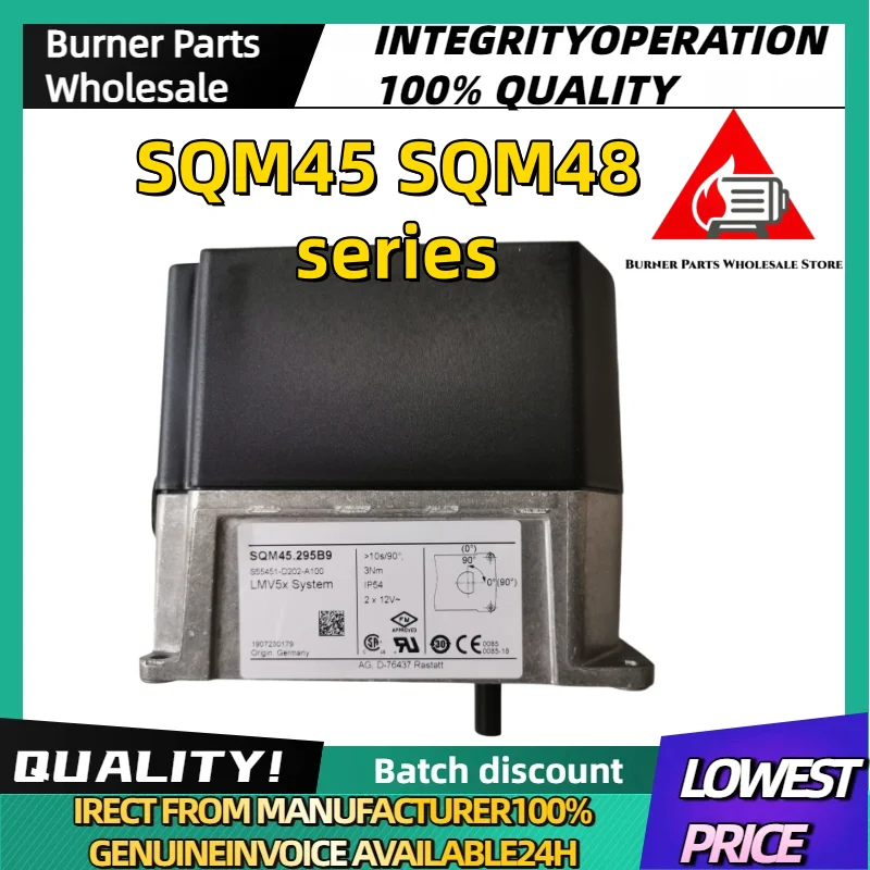 Original SQM Series SQM45.291B9 SQM45.295B9 SQM48.497B9 SQM48.697B9 Combustion Burner Servo Motor Air Damper Control Actuator Ac
Original SQM Series SQM45.291B9 SQM45.295B9 SQM48.497B9 SQM48.697B9 Combustion Burner Servo Motor Air Damper Control Actuator Ac
