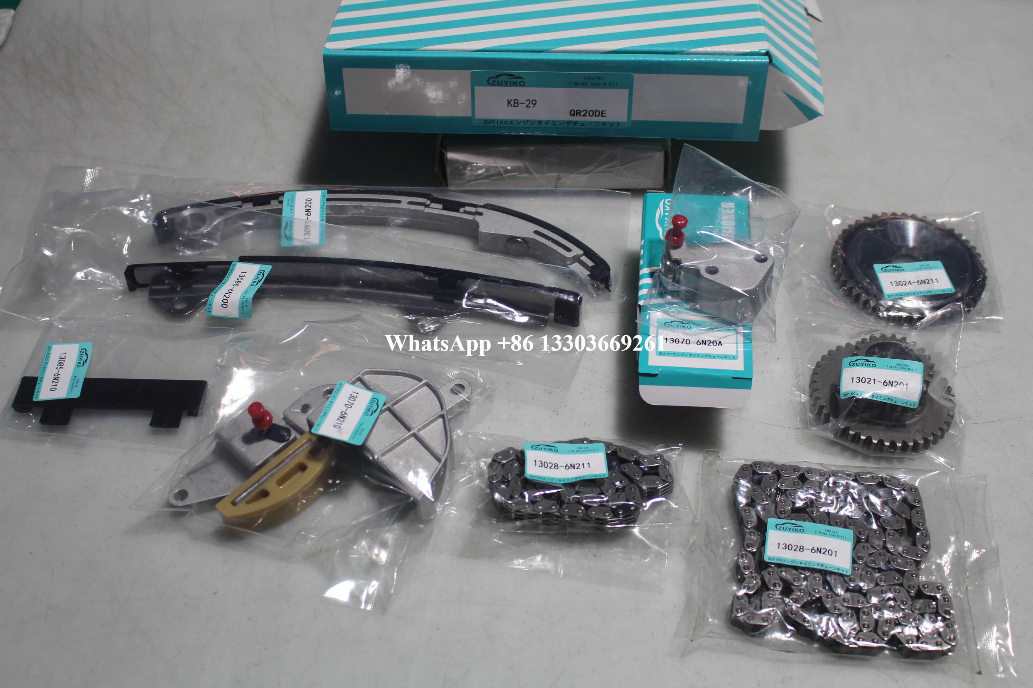 QR20DE QR20 TIMING CHAIN KIT FOR NISSAN qr20de qr20 engine timing chain set 13028-6N200 KB-29
QR20DE QR20 TIMING CHAIN KIT FOR NISSAN qr20de qr20 engine timing chain set 13028-6N200 KB-29