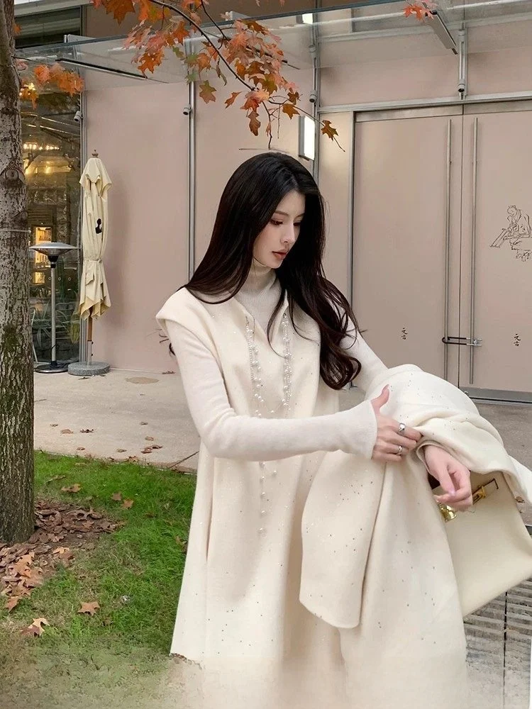 KUN Luxury Platinum Galaxy White Single-Faced Woolen Coat Women's Autumn Winter New Sle Faionable Commute Loose Fit Coat
KUN Luxury Platinum Galaxy White Single-Faced Woolen Coat Women's Autumn Winter New Sle Faionable Commute Loose Fit Coat