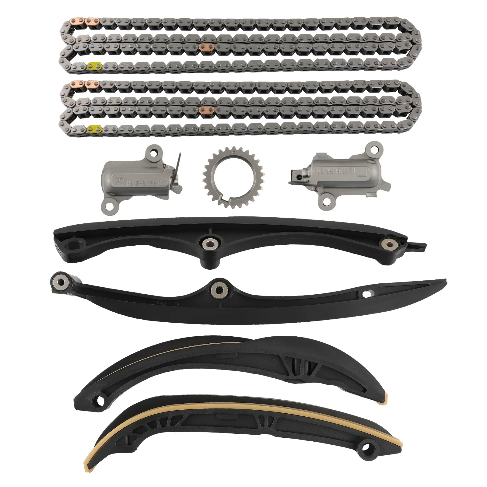 Timing Chain Kit w/ Tensioner for Lincoln Navigator 3.5L 2017-2021 HL3Z-6B274-B
Timing Chain Kit w/ Tensioner for Lincoln Navigator 3.5L 2017-2021 HL3Z-6B274-B